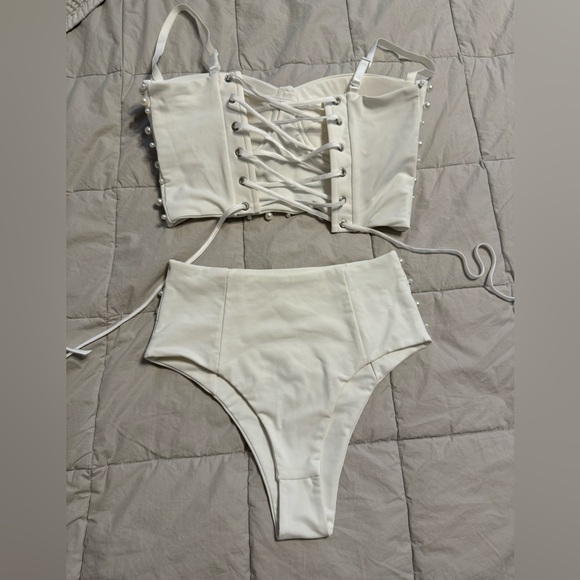 VOIR bridal two piece body suit - Picture 8 of 10